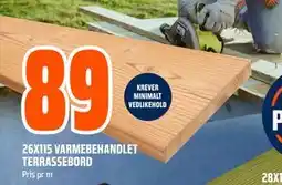 Obs Bygg 26X115 VARMEBEHANDLET TERRASSEBORD tilbud