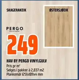 Obs Bygg HAV BY PERGO VINYLGULV tilbud