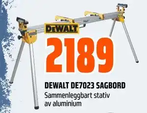 Obs Bygg DEWALT DE7023 SAGBORD tilbud