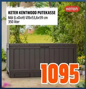 Obs Bygg KETER KENTWOOD PUTEKASSE tilbud