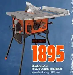 Obs Bygg BLACK+DECKER BES720-QS 1800 W BORDSAG tilbud