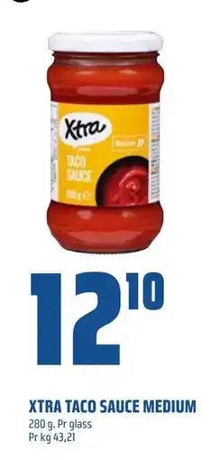 Coop Obs XTRA TACO SAUCE MEDIUM tilbud