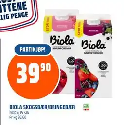 Coop Obs BIOLA SKOGSBÆR/BRINGEBÆR tilbud