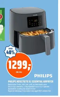 Coop Obs PHILIPS HD9270/70 XL ESSENTIAL AIRFRYER tilbud