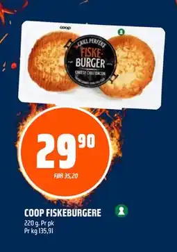 Coop Obs COOP FISKEBURGERE tilbud