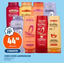 Coop Obs L’ORÉAL ELVITAL SJAMPO/BALSAM tilbud