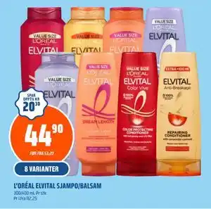 Coop Obs L’ORÉAL ELVITAL SJAMPO/BALSAM tilbud