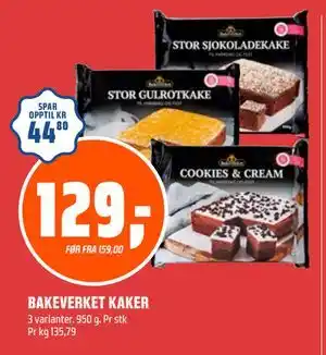 Coop Obs BAKEVERKET KAKER tilbud