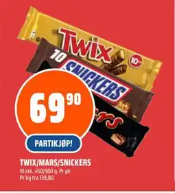 Coop Obs TWIX/MARS/SNICKERS tilbud