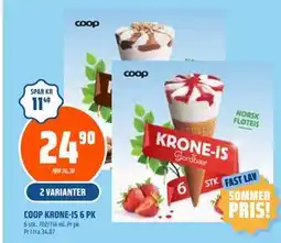 Coop Obs COOP KRONE-IS 6 PK tilbud