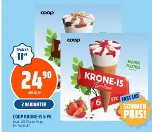 Coop Obs COOP KRONE-IS 6 PK tilbud