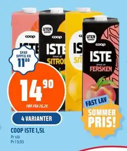 Coop Obs COOP ISTE 1,5L tilbud