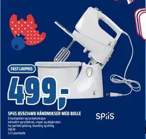 Coop Obs SPiiS 859214WB HÅNDMIKSER MED BOLLE tilbud