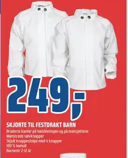Coop Obs SKJORTE TIL FESTDRAKT BARN tilbud