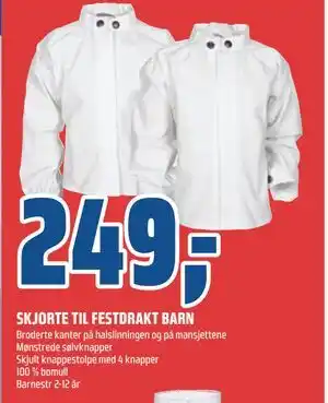 Coop Obs SKJORTE TIL FESTDRAKT BARN tilbud