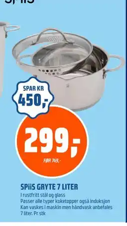 Coop Obs SPiiS GRYTE 7 LITER tilbud