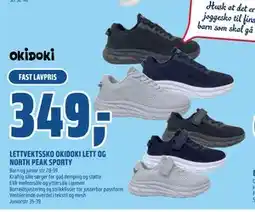 Coop Obs LETTVEKTSSKO OKIDOKI LETT OG NORTH PEAK SPORTY tilbud