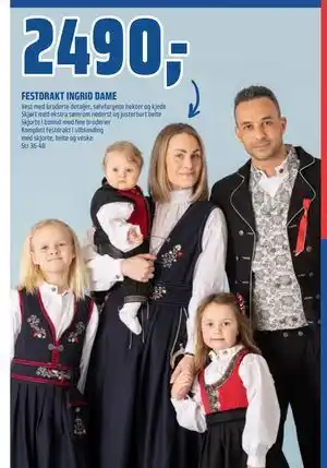 Coop Obs FESTDRAKT INGRID DAME tilbud