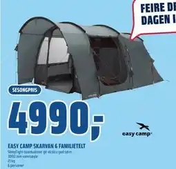 Coop Obs EASY CAMP SKARVAN 6 FAMILIETELT tilbud