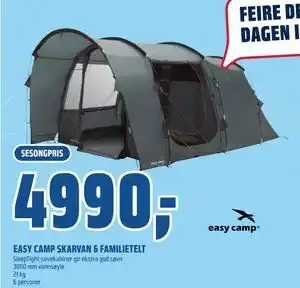Coop Obs EASY CAMP SKARVAN 6 FAMILIETELT tilbud