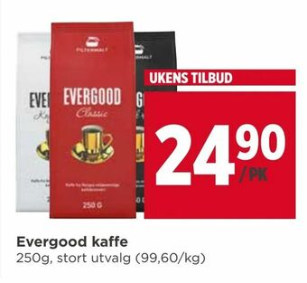 Meny Evergood kaffe tilbud