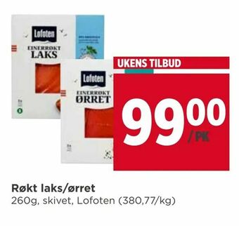 Meny Røkt laks/ørret tilbud