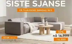 Skeidar Enjoy hjørnesofa tilbud