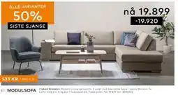 Skeidar Modern Living hjørnesofa tilbud