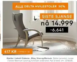 Skeidar Delta Lenestol tilbud