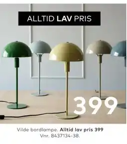 Skeidar Vilde bordlampe tilbud