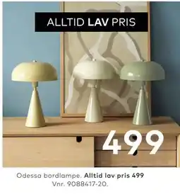 Skeidar Odessa bordlampe tilbud