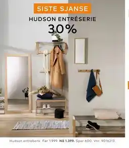 Skeidar Hudson entrebenk tilbud