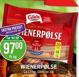 Kiwi WIENERPØLSE tilbud