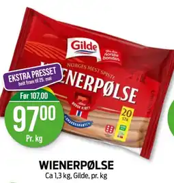 Kiwi WIENERPØLSE tilbud