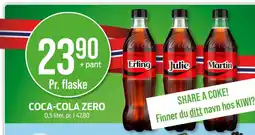 Kiwi COCA-COLA ZERO tilbud