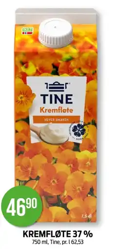 Kiwi KREMFLØTE 37% tilbud