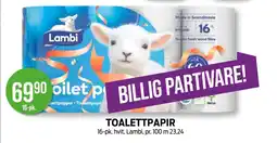 Kiwi TOALETTPAPIR tilbud