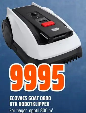 Coop Obs ECOVACS GOAT 0800 RTK ROBOTKLIPPER tilbud