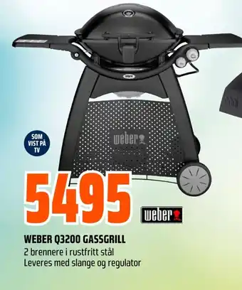 Coop Obs WEBER Q3200 GASSGRILL tilbud