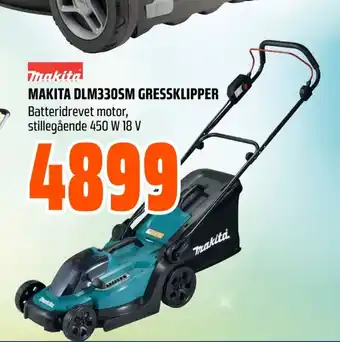 Coop Obs MAKITA DLM330SM GRESSKLIPPER Batteridrevet motor, stillegående 450 W 18 V tilbud