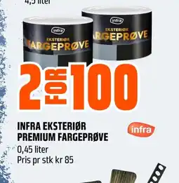 Coop Obs INFRA EKSTERIØR PREMIUM FARGEPRØVE tilbud
