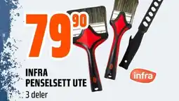 Coop Obs INFRA PENSELSETT UTE 3 deler tilbud