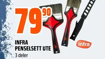 Coop Obs INFRA PENSELSETT UTE 3 deler tilbud
