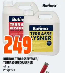 Coop Obs BUTINOX TERRASSELYSNER/ TERRASSEBEISFJERNER tilbud