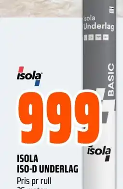 Coop Obs ISOLA ISO-D UNDERLAG tilbud