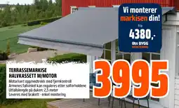 Coop Obs TERRASSEMARKISE HALVKASSETT M/MOTOR tilbud