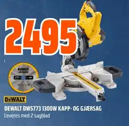 Coop Obs DEWALT DWS773 1300W KAPP- OG GJÆRSAG tilbud