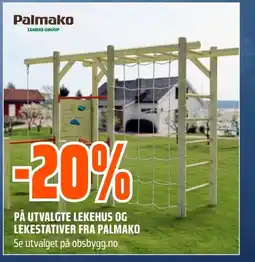 Coop Obs PÅ UTVALGTE LEKEHUS OG LEKESTATIVER FRA PALMAKO tilbud