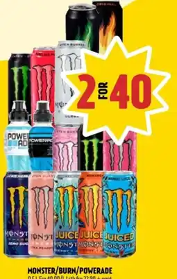 Coop Prix MONSTER/BURN/POWERADE tilbud