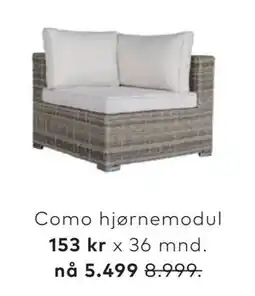 Skeidar Como hjørnemodul tilbud